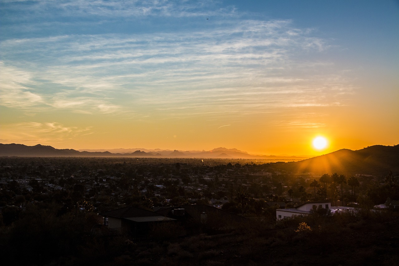 phoenix az, sunset, desert-1443337.jpg